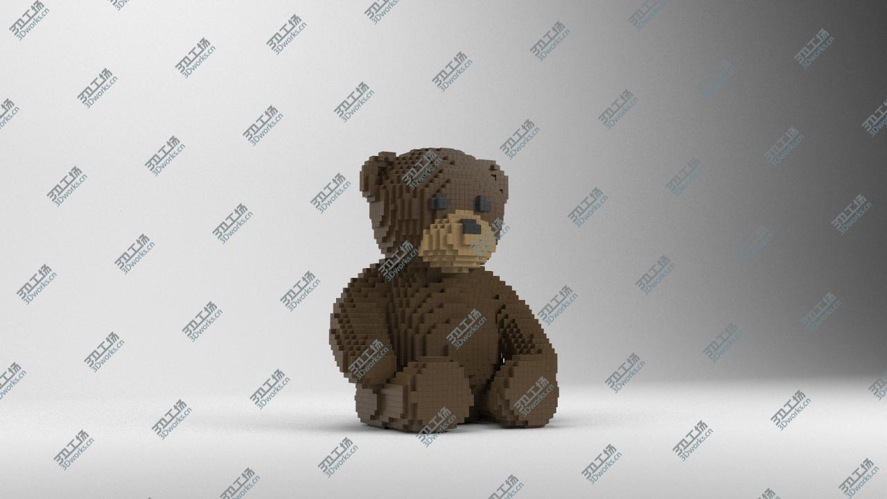 3D打印 積木泰迪熊 Teddy Bear